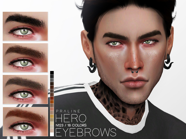 the sims 3 cc eyebrows thick