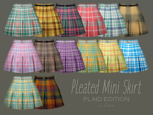 Captain Saltypant's Wardrobe • trillyke: Pleated Mini Skirt - PLAID