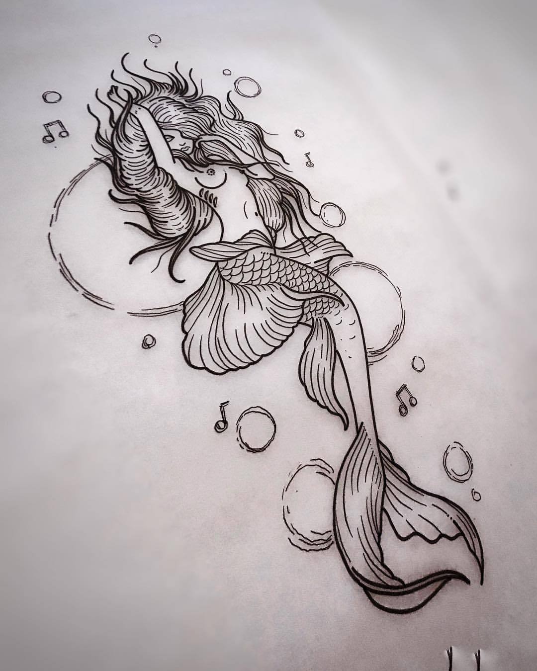 My Tattoo Work • Lovely little Siren for Saturday #siren...