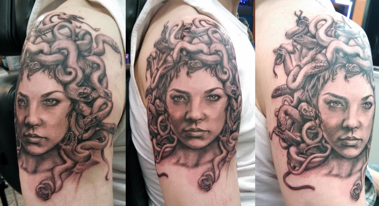 Fyeahtattoos Com Natalie Dormer As Medusa By Zhang Po Po Po