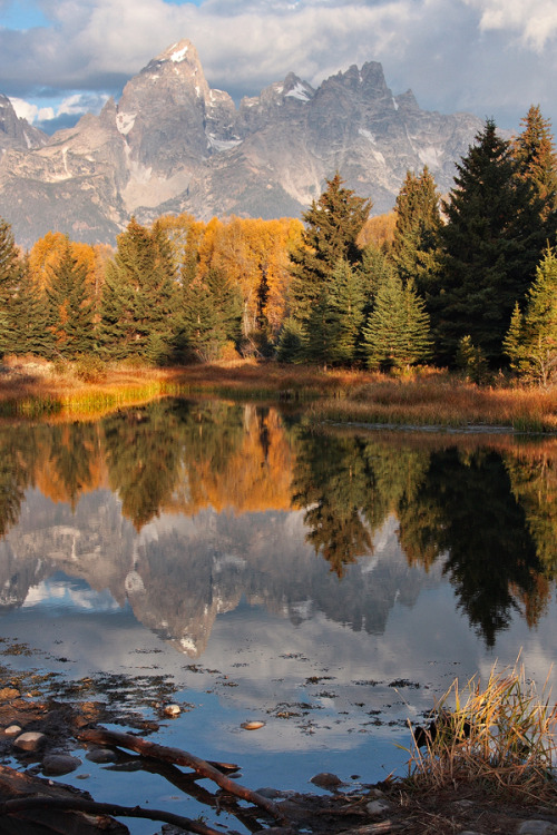 rivermusic:Grand Teton Reflection by papatheoPlease retain...