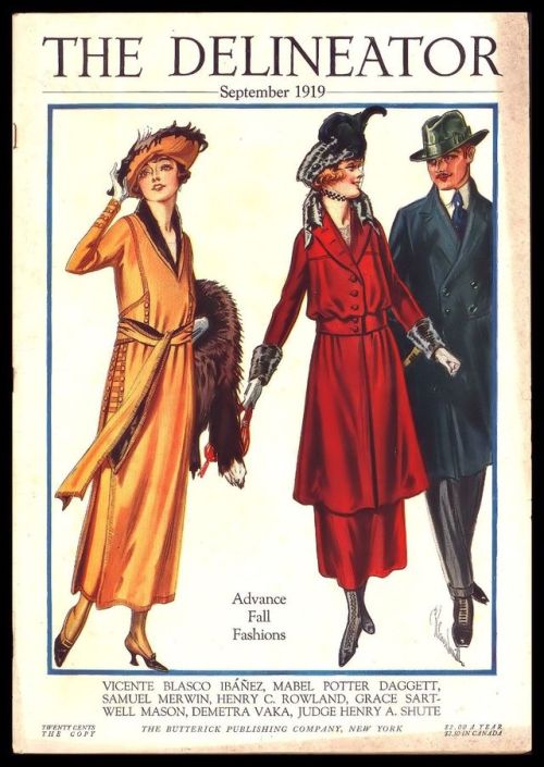 the1920sinpictures:September, 1919 cover of “The Delineator”.