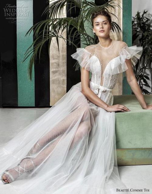 Boho chic goals! Gorgeous LYSIANN wedding dress by Beauté...