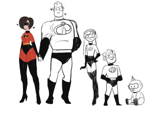 now it's time to draw some characters from incredibles 2 | Tumblr