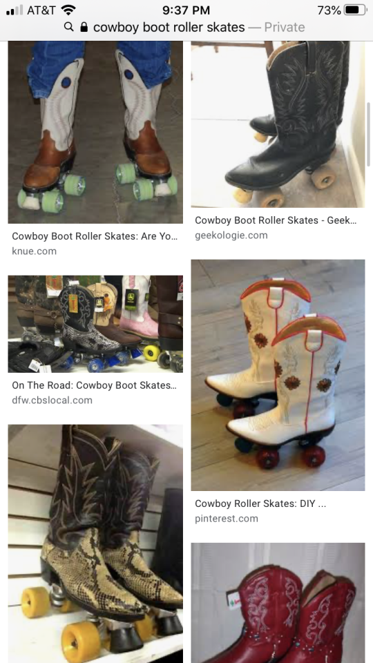 roller skate cowboy boots