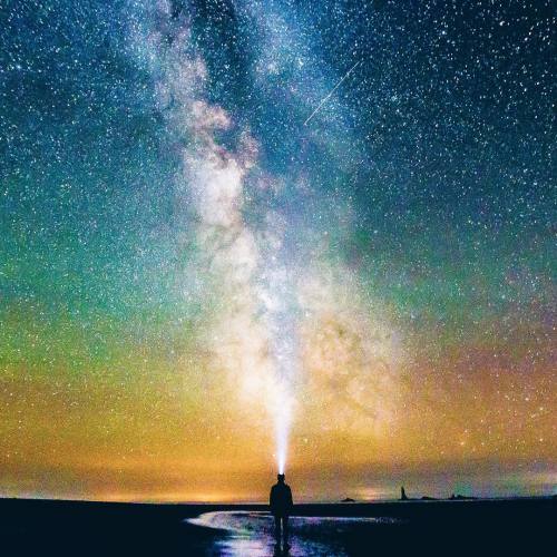 just–space:The Milky Way over Second Beach, Washington js