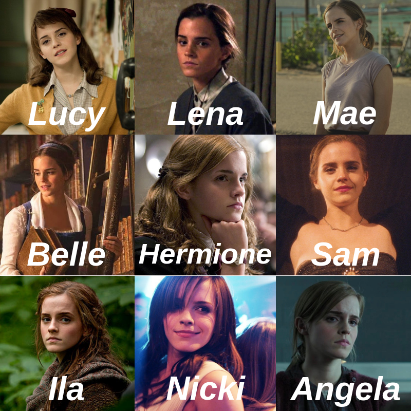 Boxoflivingghosts The Many Characters Of Emma Watson