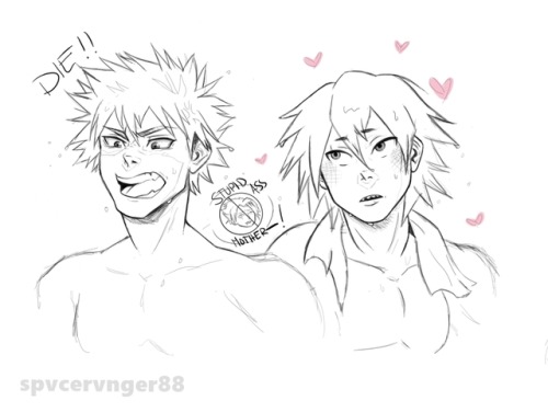 cosmic-spvcervnger:Kaminari shocked the baths as a...