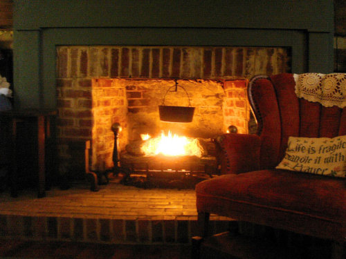 The Diogenes Club • Fireplace porn.