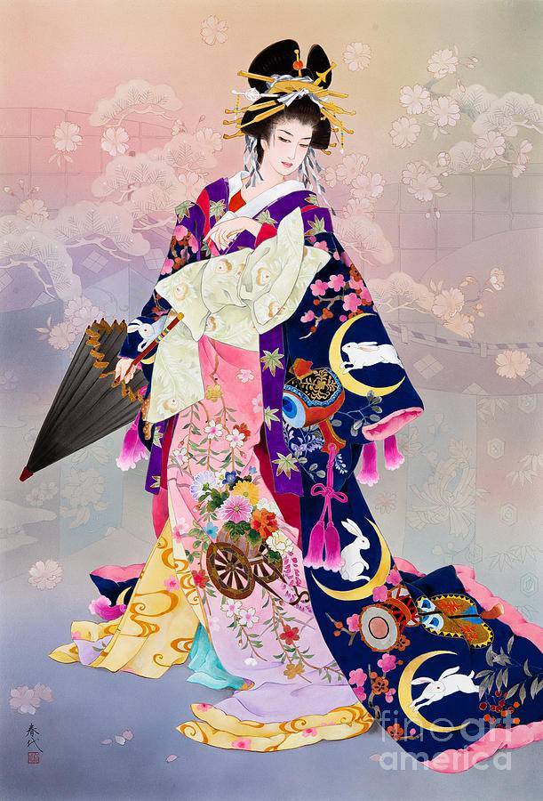 Oiran Maiko And Geisha Art By Haruyo Morita Tanukikimono