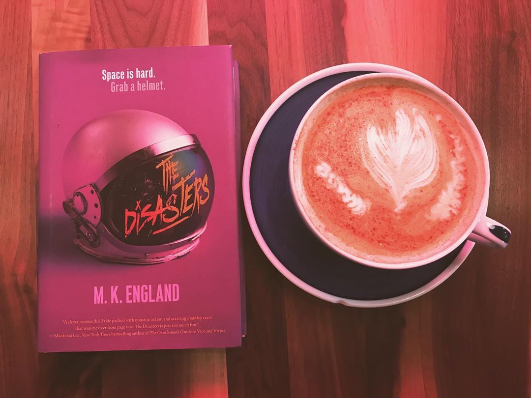 I’m only 50 pages into this chaotic mess, and I LOVE IT. 🚀 Give me gay space teens always. . #maryreads #amreading #reading #readersofinstagram #books #bookish #booklover #bookstagram #thedisasters #mkengland #space #lgbt (at Jaho Coffee & Tea)...