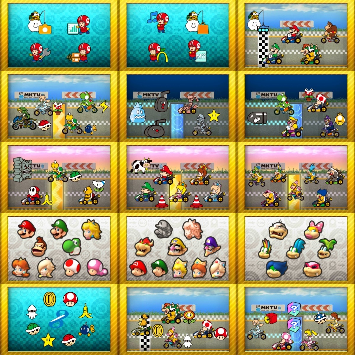 Supper Mario Broth - All Mario Kart 8 badges from Nintendo Badge...