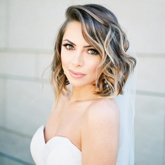 Wedding Hairstyles for Medium Length Hair – Panache Bridal Beverly Hills