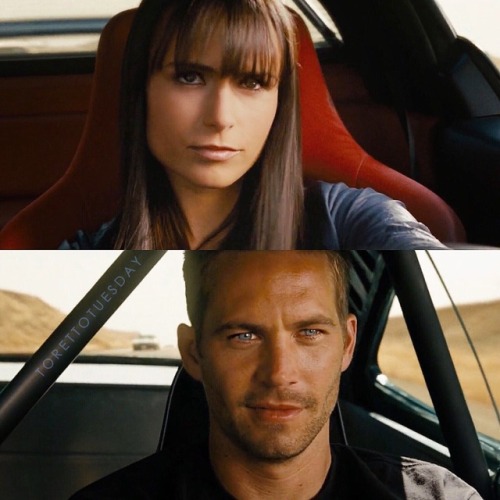 torettotuesday:Brian & Mia Paul Walker & Jordana...