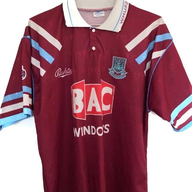 west ham 1992 shirt