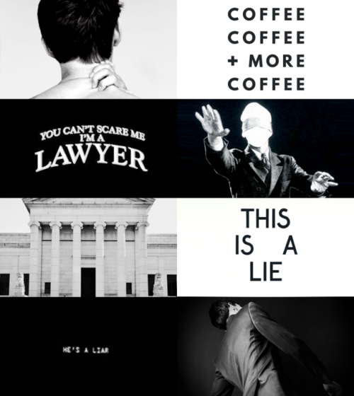 teammuchrespect:「FAHC AES: trevor | the lawyer」• black coffee,...