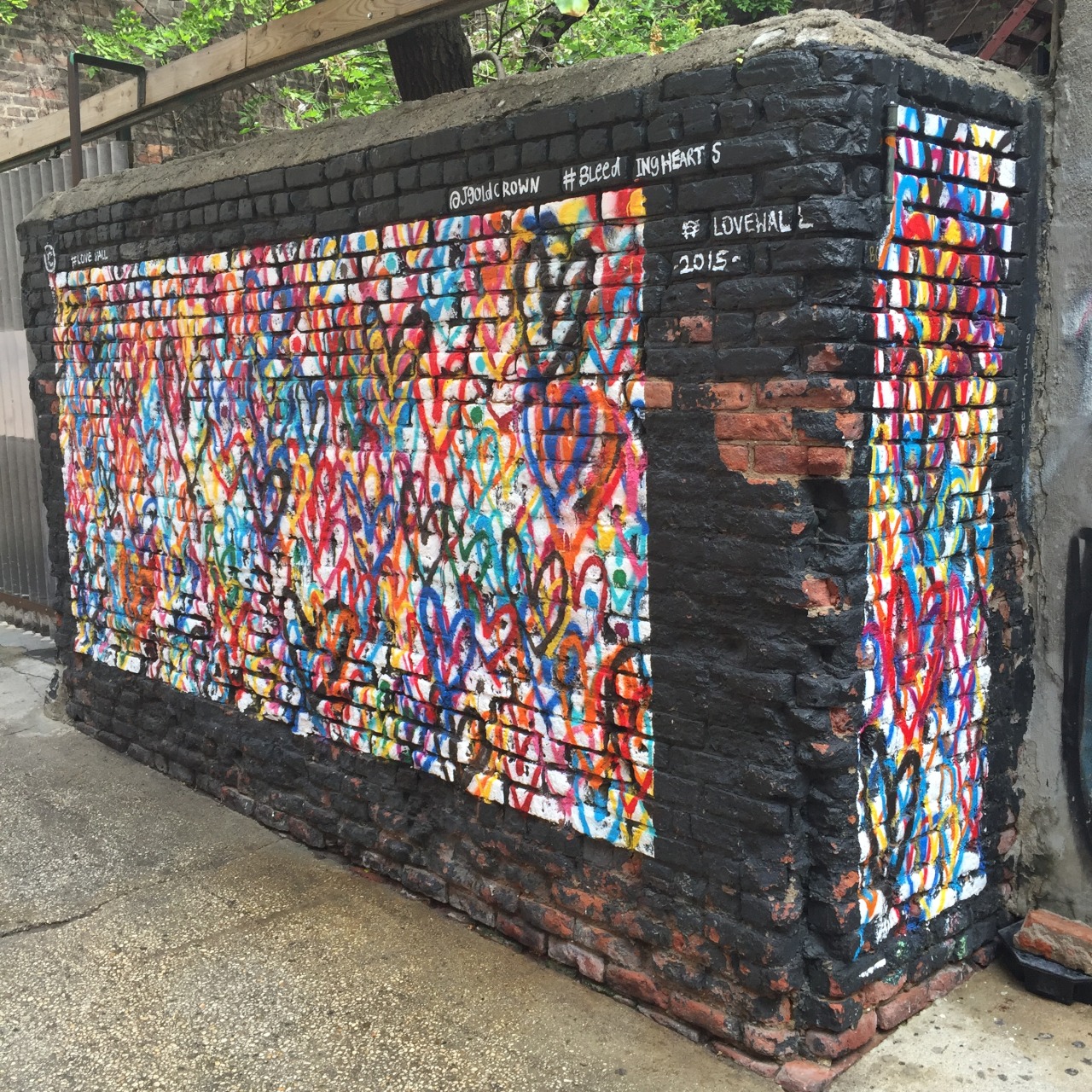 Impermanent Art — James Goldcrown on the Lower East Side.