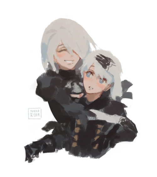 yueko:I could draw nier; automata forever