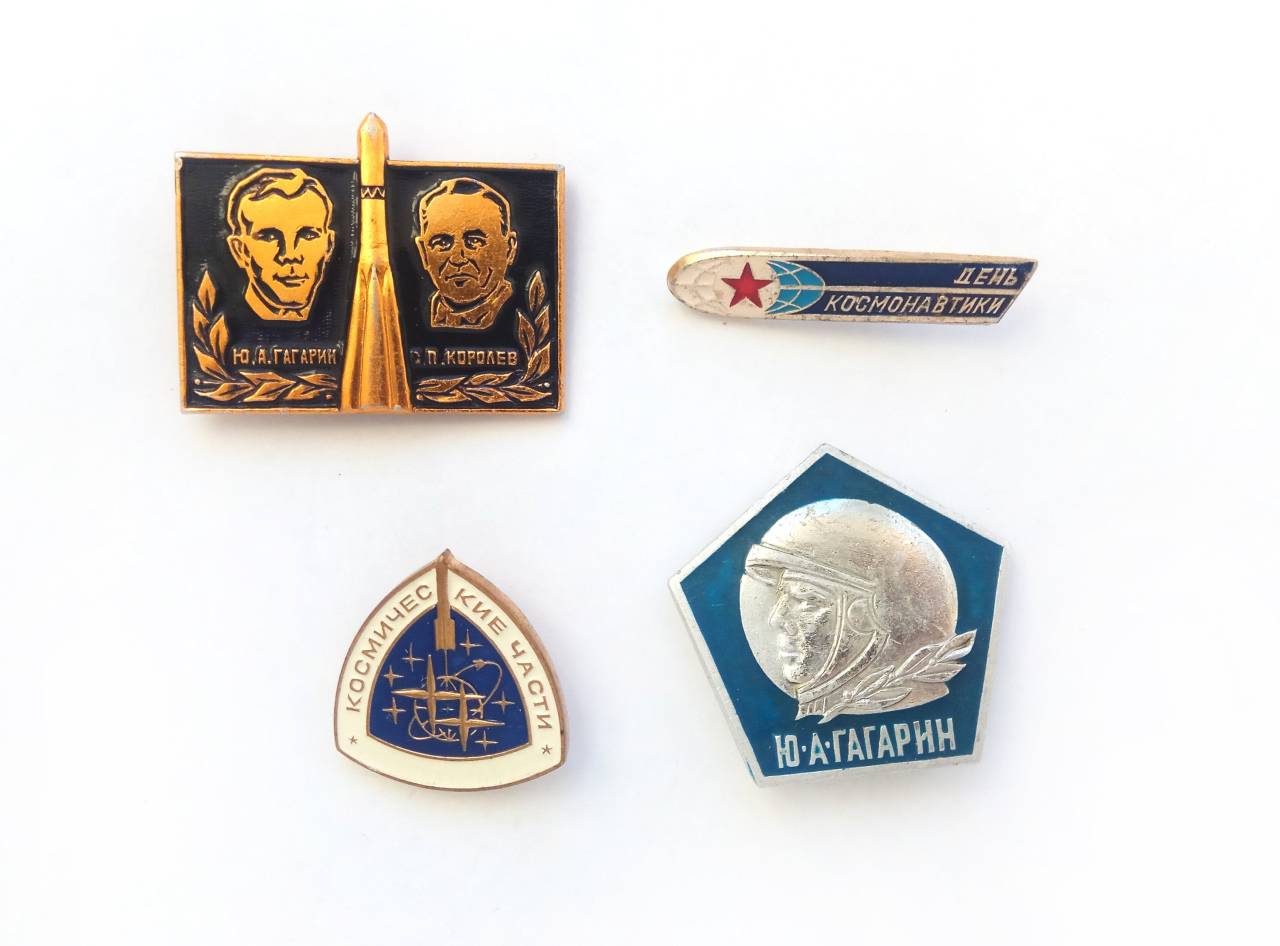 New space enamel pins