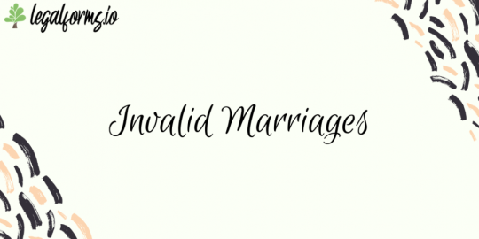 Invalid Marriages