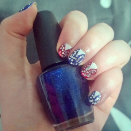 4th of july nails on Tumblr