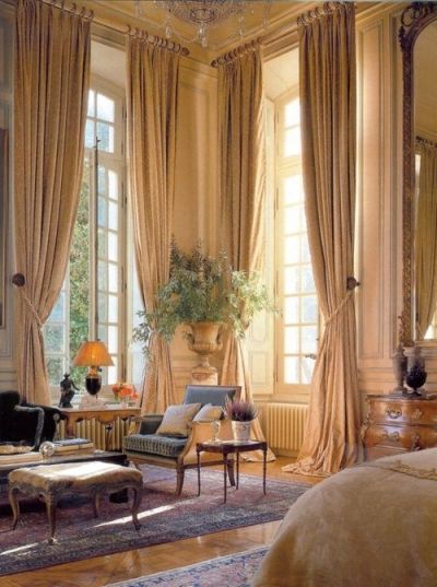 Floor-to-ceiling French style windows