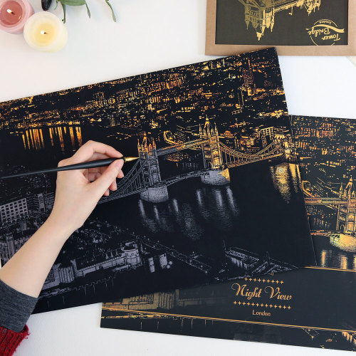 culturenlifestyle:New DIY Cityscape Scratch Art by Lago...