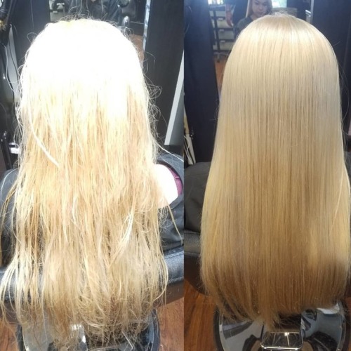 The client that decided to bleach her own already bleached...