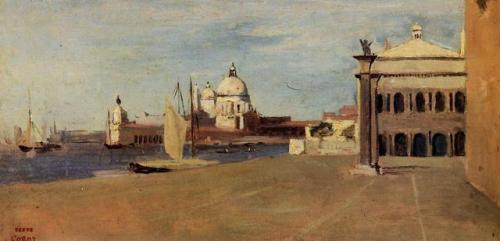 artist-corot:View of the Grand Canal, Venice, from the Riva...