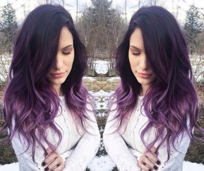 Dip Dyed Wavy Hair