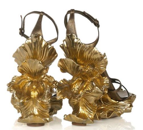 artnouveaustyle:Butterfly shoes designed by Sarah Burton for...