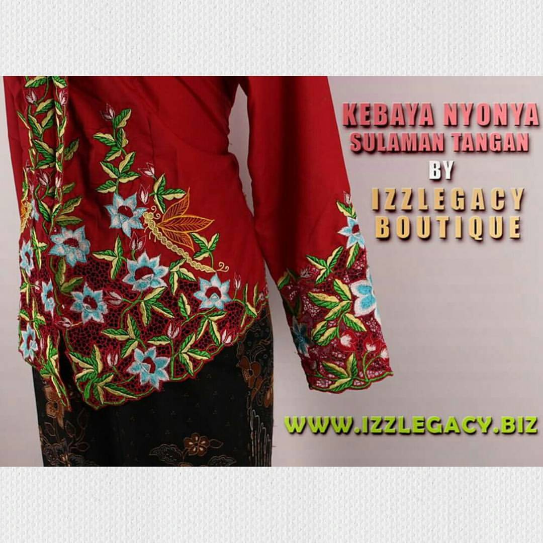 Beautiful Baju  Kebaya  Nyonya Labuh White Imagery