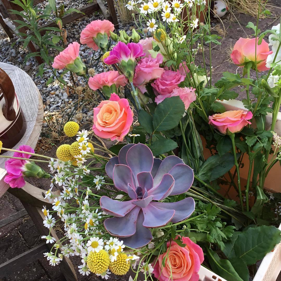 <p>On the#workbench today#weddingflowers #countrylife#succulents #realflorist #marketdrayton #shropshireflorist #lovemyjob</p>