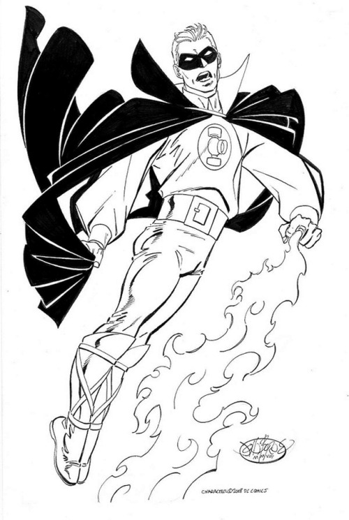 Green Lantern commission by John Byrne. 2008.