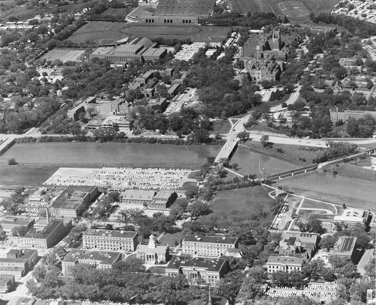 Iowa City Past: University campus, The University of Iowa, 1958 ...