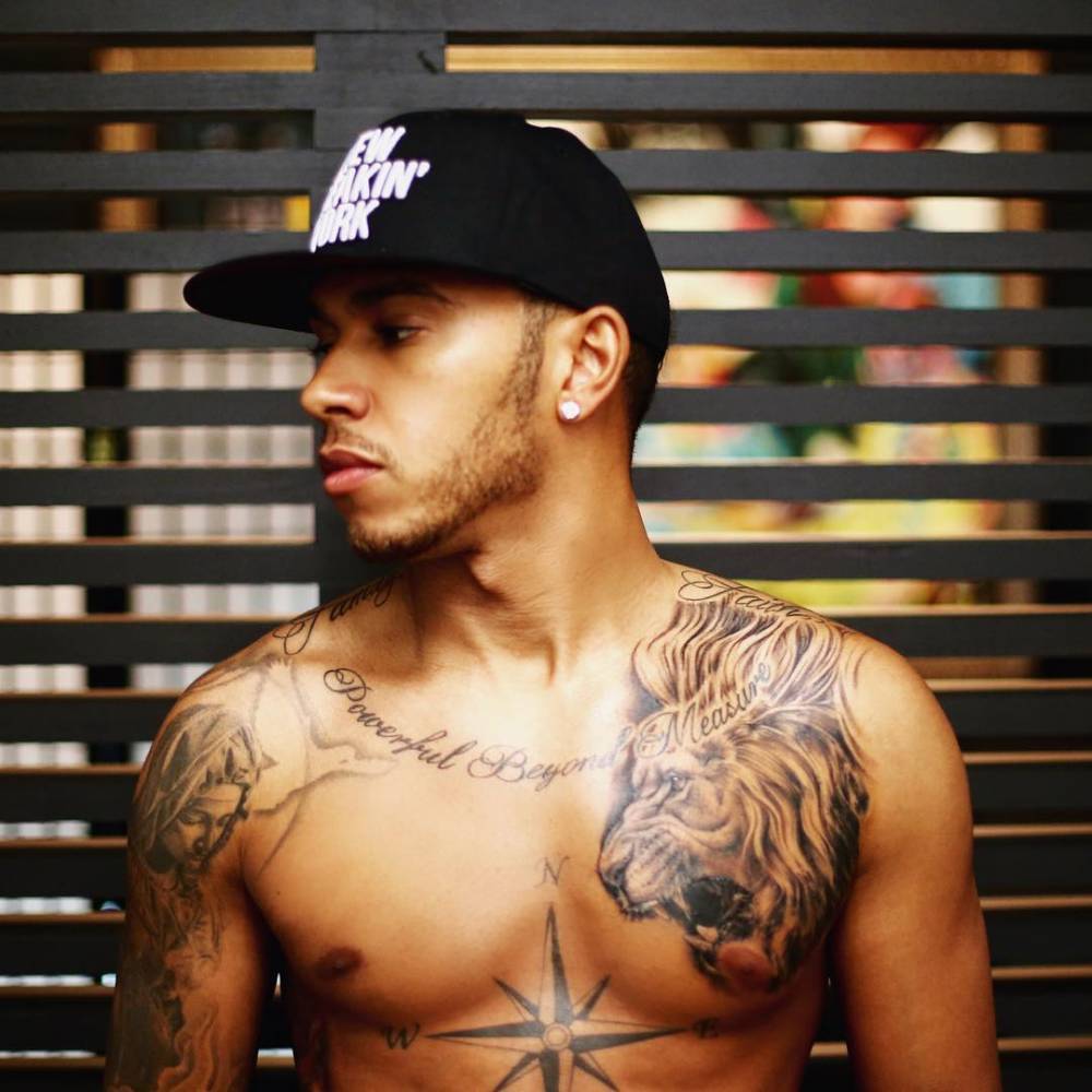 Celebritattoo — Lewis Hamilton | Lewis Hamilton's Lion ...