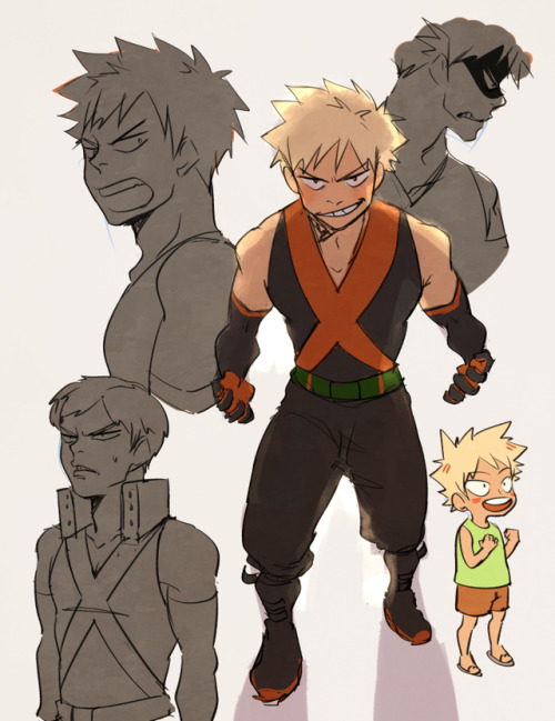 a bnha sideblog! - dated “before i figured out how to bakugou’s hair”