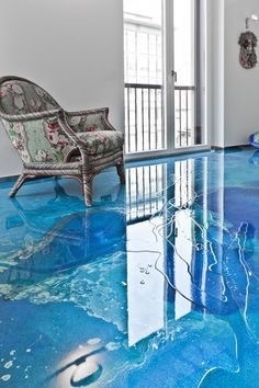 Home Interior Design — Epoxy or resin floor