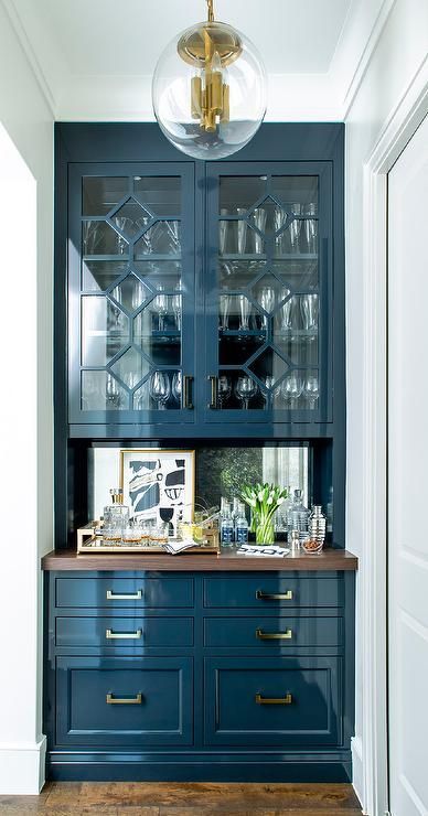 Glossy blue bar For the Home