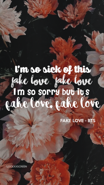 Bts Fake Love Lyric Tumblr