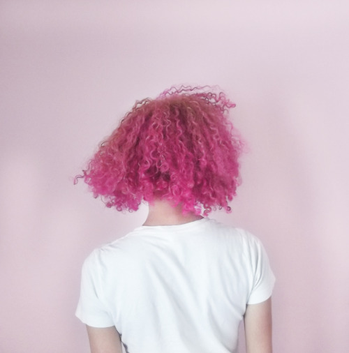 Pink Curly Hair Tumblr