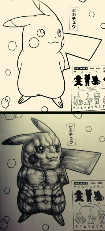 funnypicsdept:How to color Pikachu