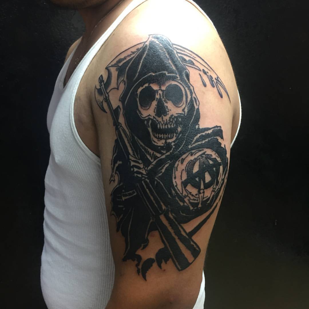 Jade Buddha Tattoo Co Sons Of Anarchy Grim Reaper Done By