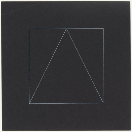 nobrashfestivity:Sol Lewitt, from Six Geometric Figures in...