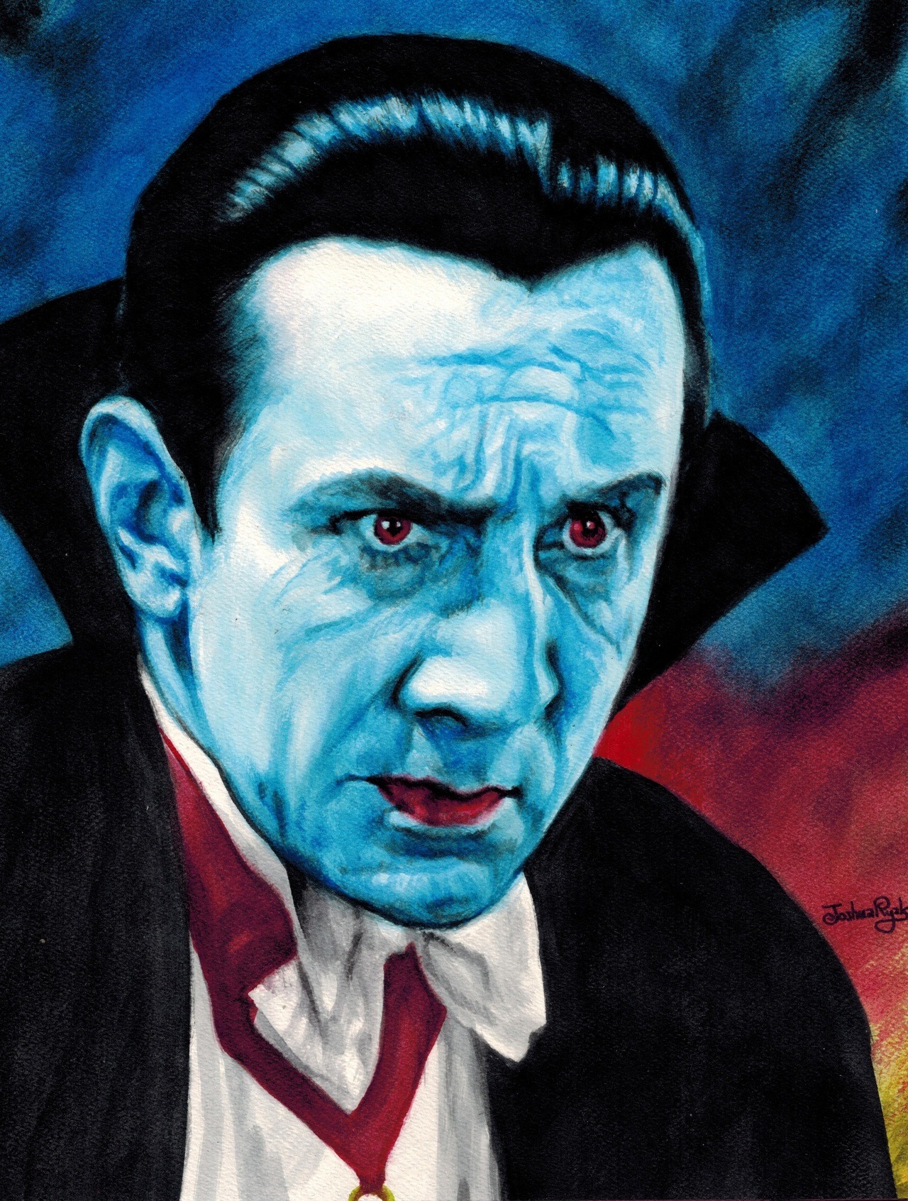 Content Abnormal — Bela Lugosi in Dracula (1931) Watercolors on paper...