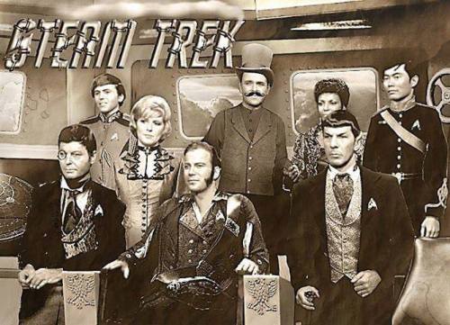 Funny Retro Retrofuture Victorian Steam Trek Steampunk Steam punk Spock mr. spock Lol Cool Awesome Weird I love this blog
