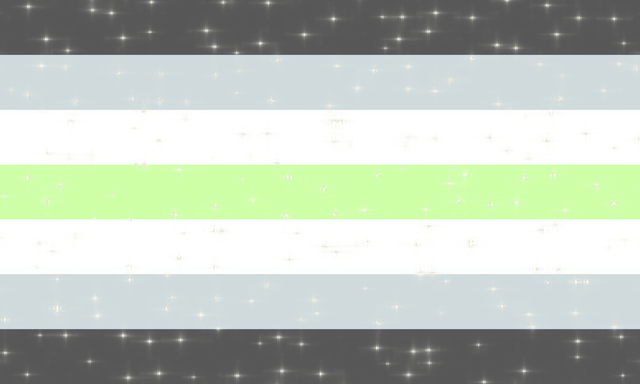 Personalized Pride Flags! — Glitter/Pastel Agender and Pan flags! (With