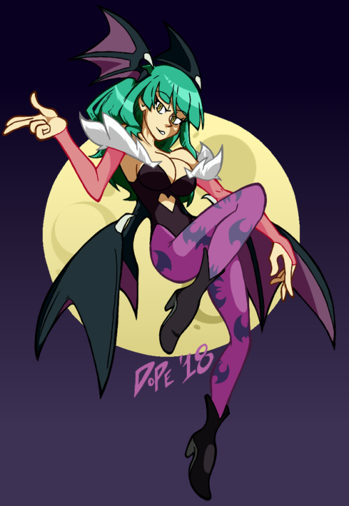 dopelenny:It’s October. Decided to doodle some Morrigan...