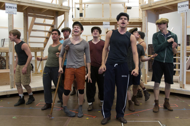 Paper Mill Playhouse (Newsies rehearsal for the Paper Mill Playhouse...)