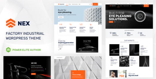 Nex v5.0 - Factory & Industrial WordPress Nulled